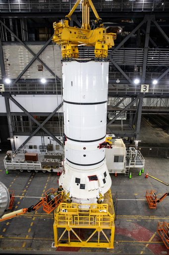 Artemis II Stacking - Booster Segment Prep for Lift Ops