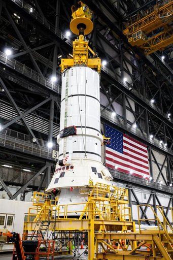 Artemis II Stacking - Booster Segment Prep for Lift Ops