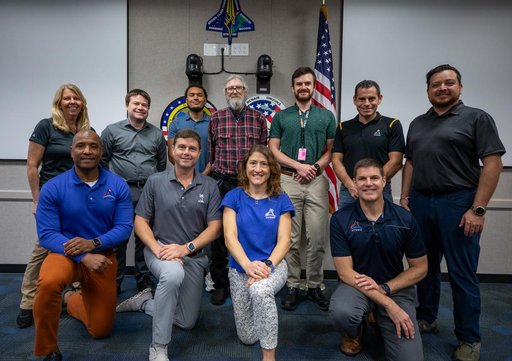 Artemis II Crew Visits KSC