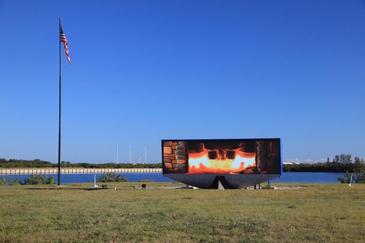 NASA Fireplace at Countdown Clock