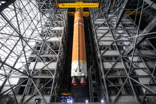 Artemis II Core Stage Move to VAB High Bay 2