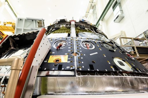 Artemis II Orion Spacecraft in FAST Cell for Final Checkouts