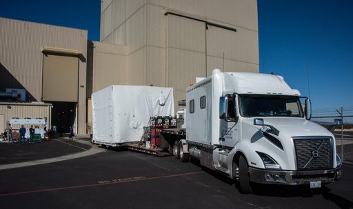 SPHEREx Spacecraft Arrival at Astrotech VSFB
