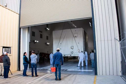 SPHEREx Spacecraft Arrival at Astrotech VSFB