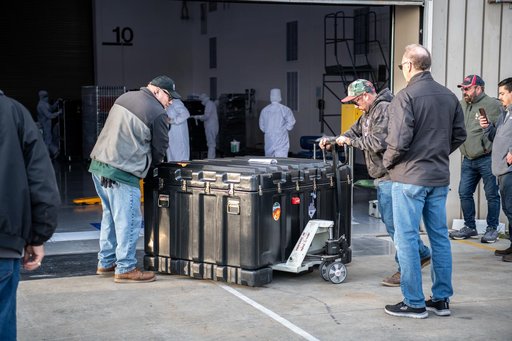 PUNCH Satellites Arrival at Astrotech, VSFB
