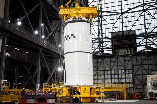 Artemis II Booster Segment #9 Pre Lift
