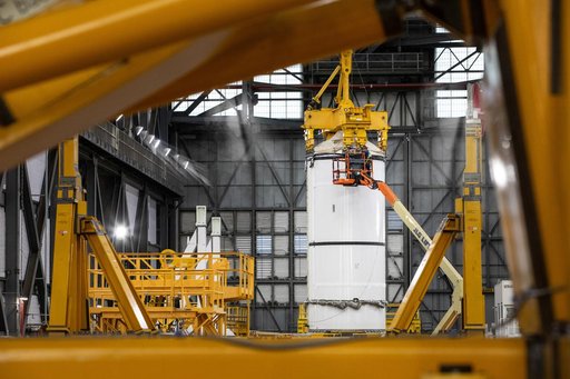 Artemis II Booster Stacking Pre-Lift Segment #10