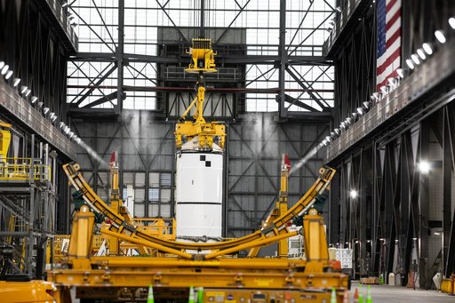 Artemis II Booster Stacking Pre-Lift Segment #10