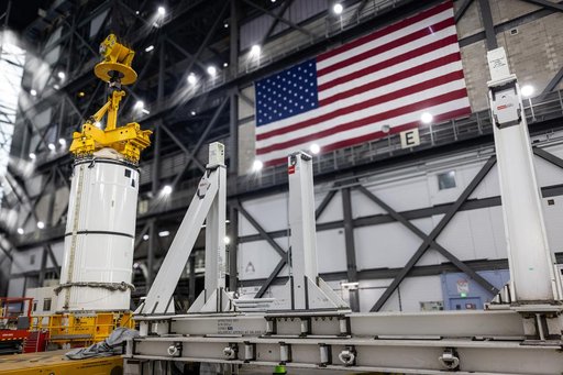 Artemis II Booster Stacking Pre-Lift Segment #10