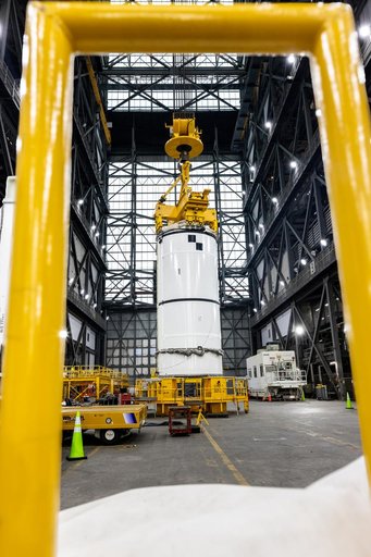 Artemis II Booster Stacking Pre-Lift Segment #10