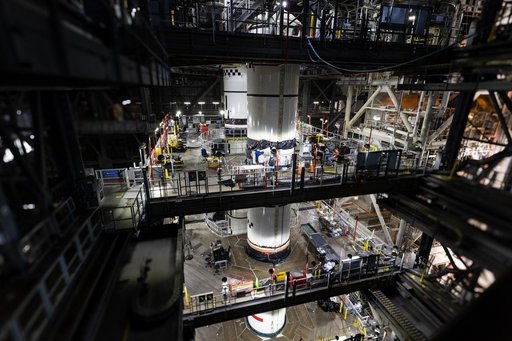 Artemis II Booster Stack #10 Post Lift