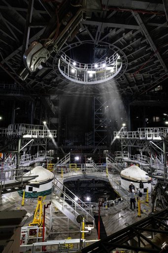 Artemis II Booster Stack #10 Post Lift