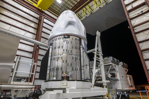 SpaceX Crew-10 Dragon Arrival at LC 39A