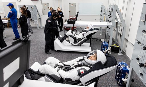 SpaceX CCP Crew-10 Astronaut Suit Up