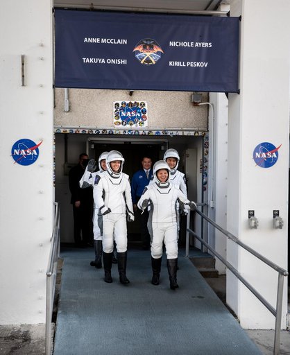 CCP SpaceX Crew-10 Astronaut Walk Out