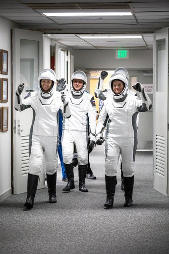 CCP SpaceX Crew-10 Astronaut Hallway Walkout