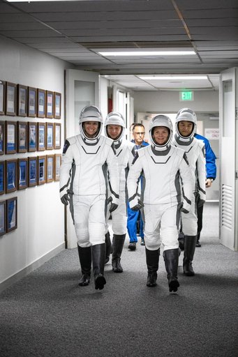 CCP SpaceX Crew-10 Astronaut Hallway Walkout