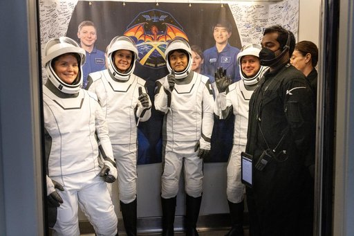 CCP SpaceX Crew-10 Astronaut Hallway Walkout
