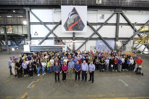 Artemis II Mission Patch Group Photo