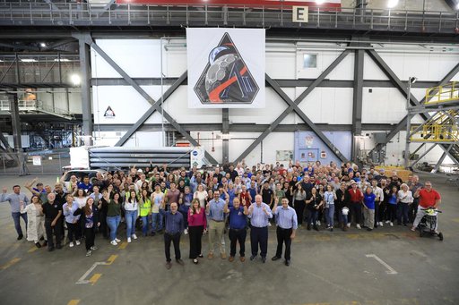 Artemis II Mission Patch Group Photo