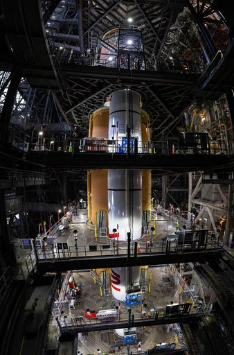 Artemis II Integration in High Bay