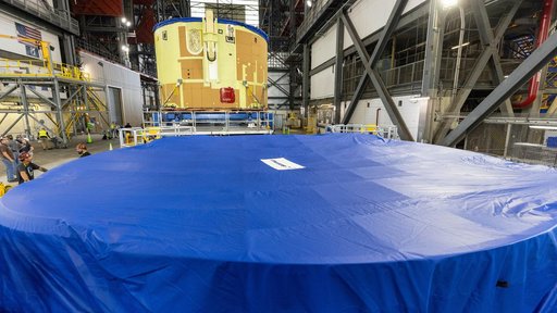 Artemis III Core Stage Arrival at VAB from SSPF
