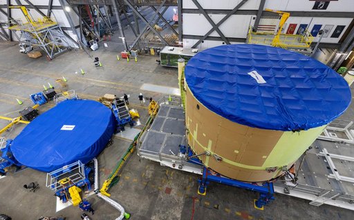 Artemis III Core Stage Arrival at VAB from SSPF