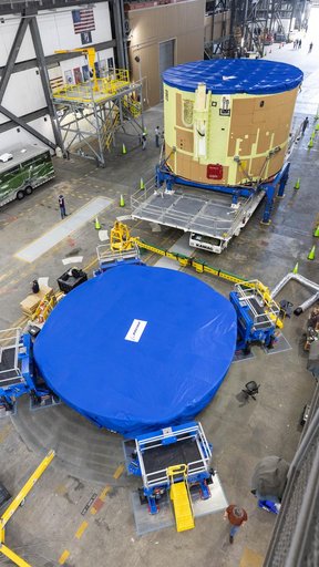 Artemis III Core Stage Arrival at VAB from SSPF