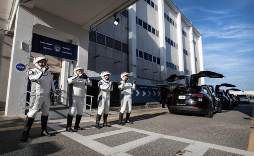 SpaceX Crew-11 Walkout of the O&C