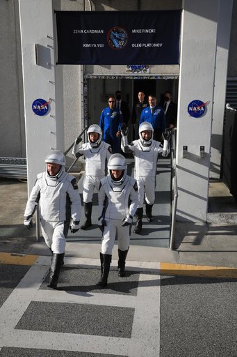 NASA's SpaceX Crew-11 Suit-Up and Walkout