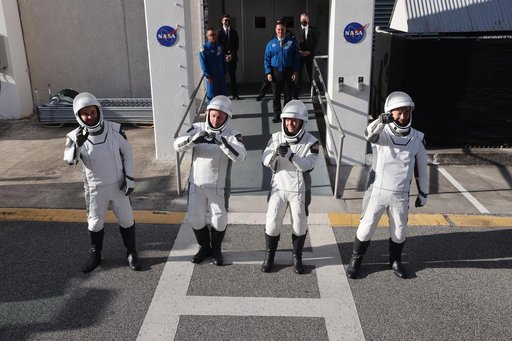 NASA's SpaceX Crew-11 Suit-Up and Walkout