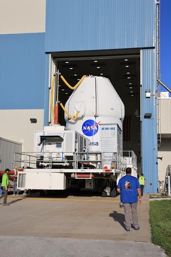 Artemis II Orion move from MPPF to LASF