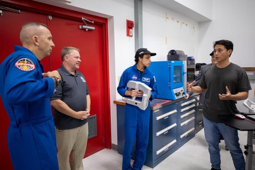 NASA Astronauts Randy Bresnik and Jessica Watkins Tour Swamp Wor