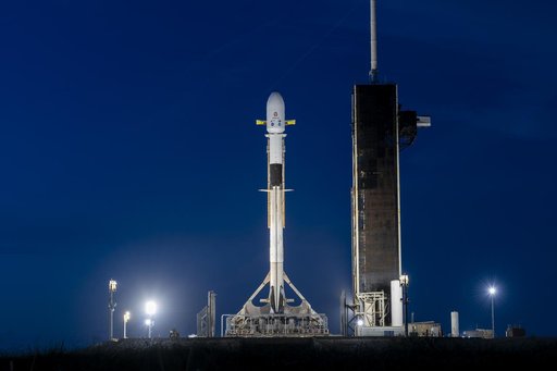NASA/SpaceX IMAP Vertical at LC 39A (Sunrise)