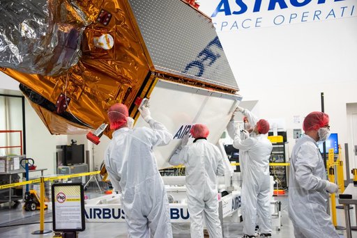 Sentinel-6B Solar Array Cover Installations and Spacecraft Rotat