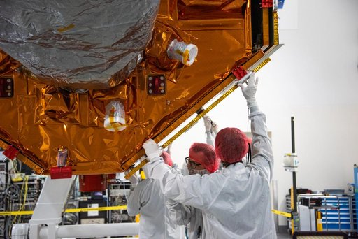 Sentinel-6B Solar Array Cover Installations and Spacecraft Rotat