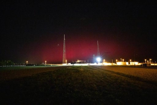 Aurora Borealis at Kennedy Space Center