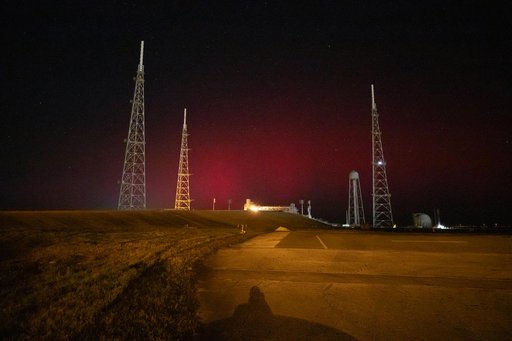 Aurora Borealis at Kennedy Space Center