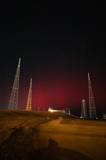 Aurora Borealis at Kennedy Space Center