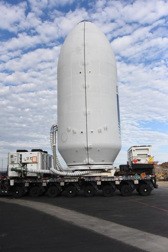 Sentinel-6B Rollout and Transport from Astrotech to SpaceX Hanga
