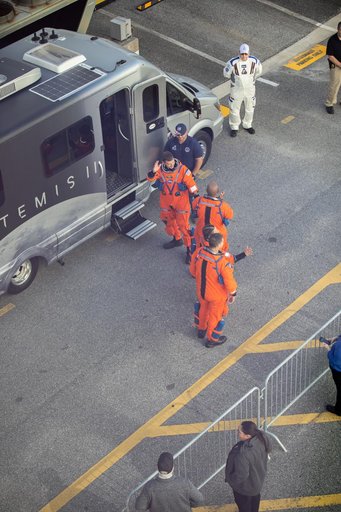 Artemis II CDDT - Suit Up and Walkout