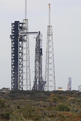 CCP Crew 12 Space X rocket and Artemis on the launch Pad