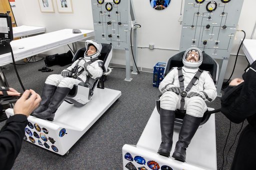 NASA's SpaceX Crew-12 - Suit-Up in ACQ