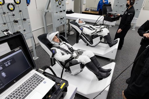 NASA's SpaceX Crew-12 - Suit-Up in ACQ
