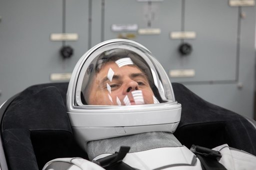 NASA's SpaceX Crew-12 - Suit-Up in ACQ