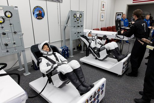 NASA's SpaceX Crew-12 - Suit-Up in ACQ