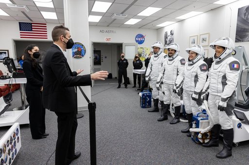 NASA's SpaceX Crew-12 - Suit-Up in ACQ