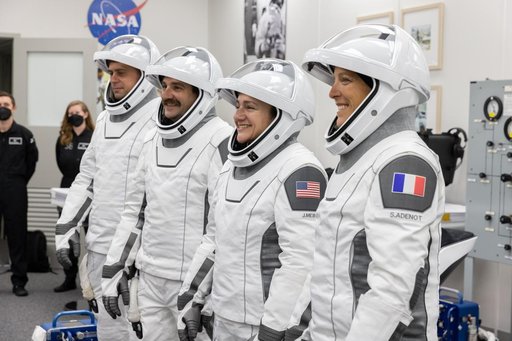 NASA's SpaceX Crew-12 - Suit-Up in ACQ