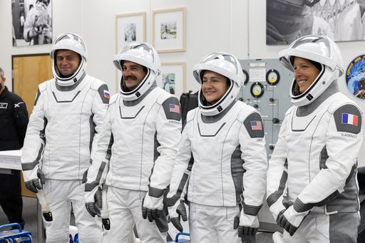 NASA's SpaceX Crew-12 - Suit-Up in ACQ