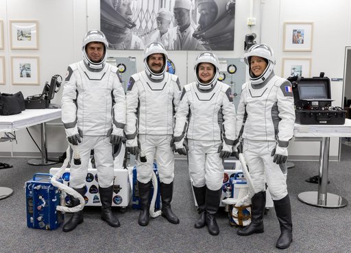 NASA's SpaceX Crew-12 - Suit-Up in ACQ